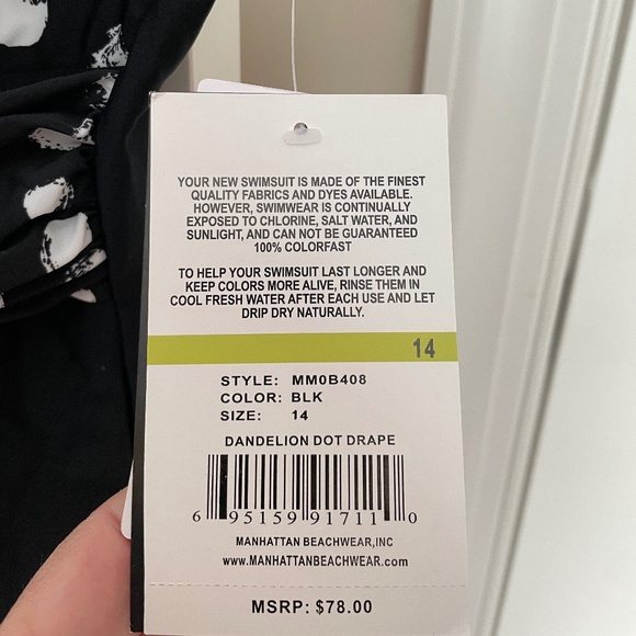 Maxine one piece swimsuit size 14 new with tags - Picture 3 of 6